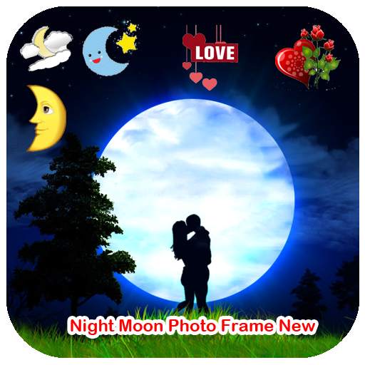 Night Moon Photo Frame New