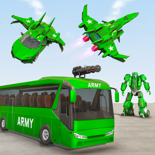 Gioco di auto robot autobus dell&#39;esercito 2021 icon