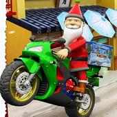 Christmas Santa Crazy Moto Gift Delivery Game 2k18