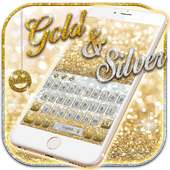 Gold and Silver Glitter Keypad