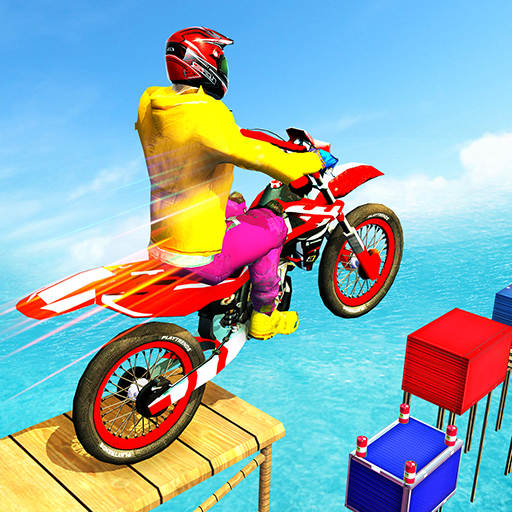 Tricky Stunt Bike Racing Games 3D: New Games 2020