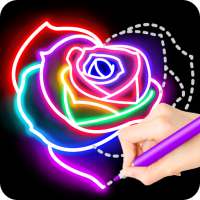 Learn To Draw Glow Flower on 9Apps