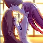100  Anime Couple Kiss Wallpaper