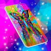 Neon Butterflies Wallpaper on 9Apps