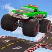 Impossible Mega Ramp Monster Truck Challenge Race