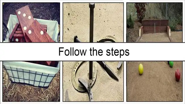 Simple DIY Outdoor Horseshoes Game Pit 