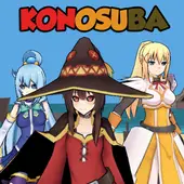 Download Welcome to the world of Adventure with the wittiest adventurers -  Kazuma, Aqua, Megumin and Darkness