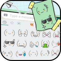 Pelekat Emoji Cute Emoticons