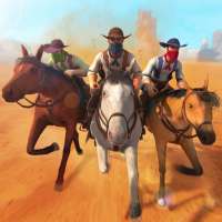 Corridas de Cowboys em Cavalos