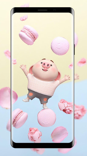 Cartoon Cute Piggy Background Cartoon Cute Piglet Background Image And  Wallpaper for Free Download