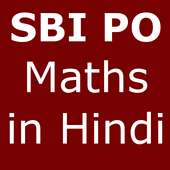 Mathematics for SBI PO in Hindi with solutions on 9Apps
