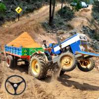 Offroad Tractor Trolley Simulator Cargo Driver 3D