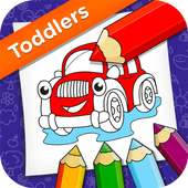 Coloring   ABC game Vehicles for Toddlers