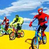 Superhero BMX Stunts Racing: Top Bike Racing Games