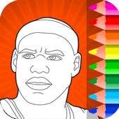 NBA Basketball Coloring Pages Game