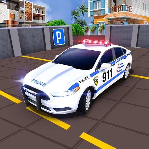 Advance Police Car Parking Game 3D : Spooky Stunt