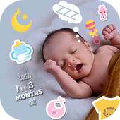 Baby Milestones Photo Editor With Baby Stickers on 9Apps