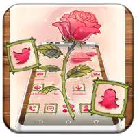 Rose Watercolor Launcher Theme