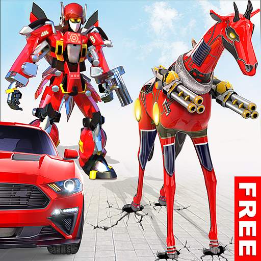 Giraffe Robot Transform: Robot War Shooting Games