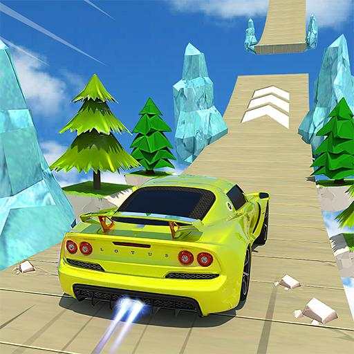 Mega Ramp Uphill Stunts: Real GT Racing Car Games