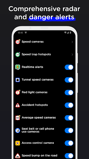 Radarbot Speed Camera Detector screenshot 7