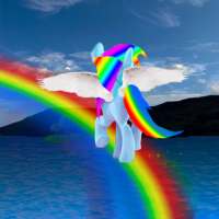 Pony on the rainbow on 9Apps