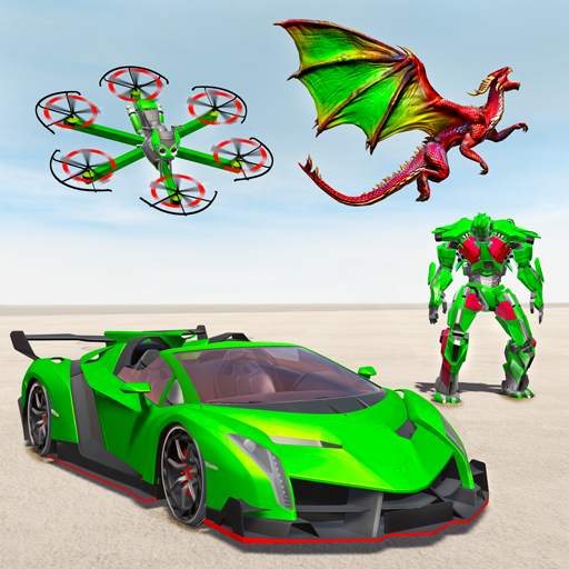 Drone Robot Car Transforming Game– Car Robot Games