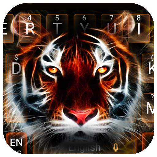 Neon Tiger Keyboard Theme