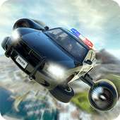 Flying Police Car: Drive Chase Park