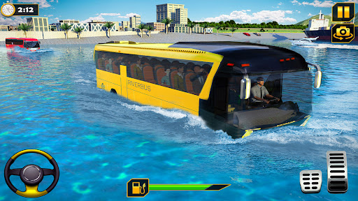 Gam Bus Sungai:Bus Pelatih Sim screenshot 4