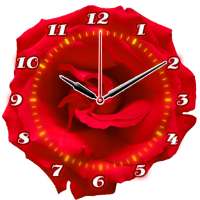 Rose Flower Clock on 9Apps