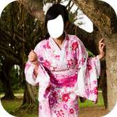 Japanese Girl Kimono Photo Frames on 9Apps