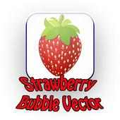 Strawberry Bubble Vector