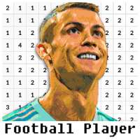 Football Player Coloring By Number - Pixel