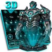 3D Neon Iron Hero Keyboard theme on 9Apps
