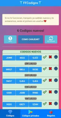 Download do aplicativo códigos para ff grátis 2023 - Grátis - 9Apps