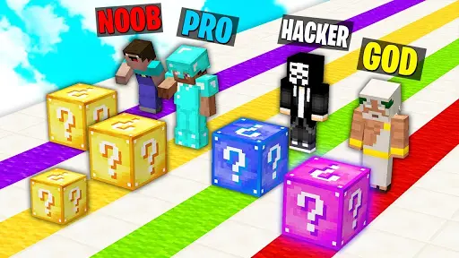 Noob vs Pro 4: Lucky Block Apk Download for Android- Latest