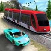 Real Train vs Car Racing 2018 - Car Driving Games