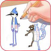 how to draw regular Show