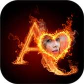 3D Fire Text Photo Frame on 9Apps