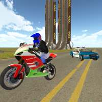 Motorsiklet VS Polis Arabası- Polis Takip Oyunu
