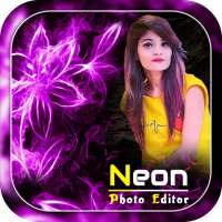 Neon Flower Photo Editor