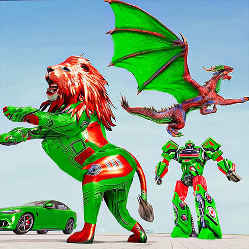 Dragon Robot Car Game - Formula Car Robot Game 3d