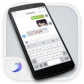 Emoji Keyboard- OS11 White on 9Apps