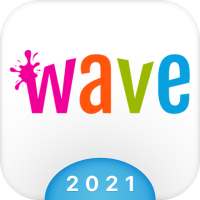 Wave Animated Keyboard + Emoji on 9Apps