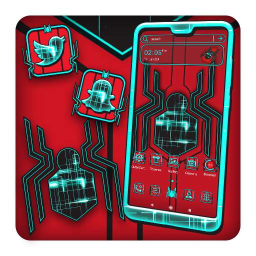 Tech Spider Launcher Theme