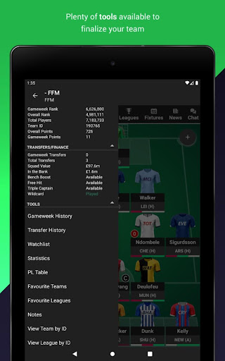 (FPL) Fantasy Football Manager for Premier League स्क्रीनशॉट 9