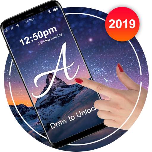 Letter Lock Screen : Gesture Lock Screen