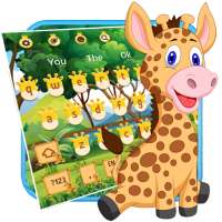 Baby-Giraffen-Tastatur-Thema