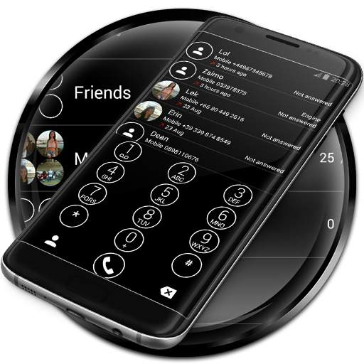 Dialer Circle BW Theme for Drupe or ExDialer